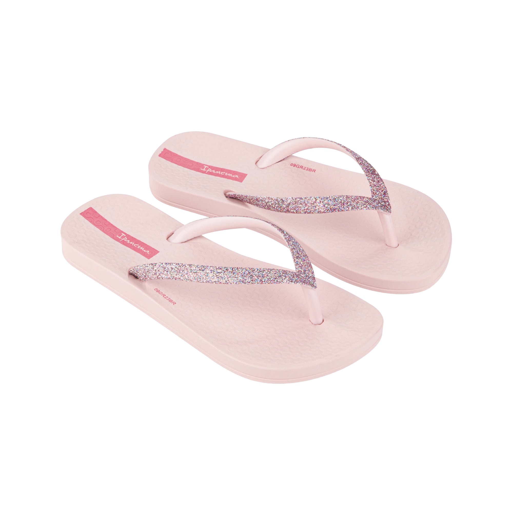 Sandales Ipanema Fille Ant Lolita Kids - Paillettes Roses - Taille 32 EU - Brides Et Nœuds Pailletés, Semelle Anatomique